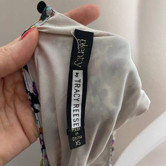 ANTHROPOLOGIE Selena Floral Jumpsuit Plenty by Tracy Reese size xs crop wide leg - Picture 6 of 6